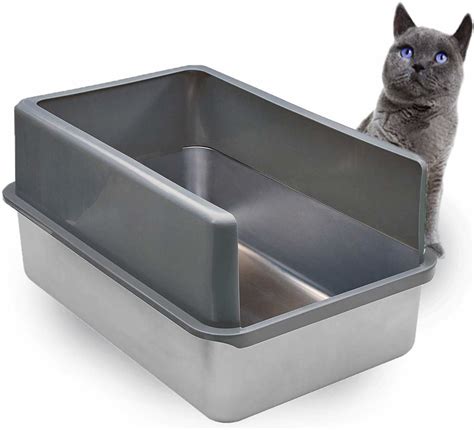 i primo stainless steel litter box|stainless steel litter box enclosure.